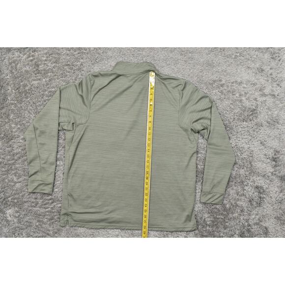 Nike Green Pullover Sweater XL Polyester - Preowned Quarter Zip Athletic - Picture 6 of 7